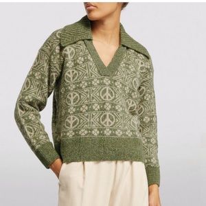 Sandro Peace sign sweater